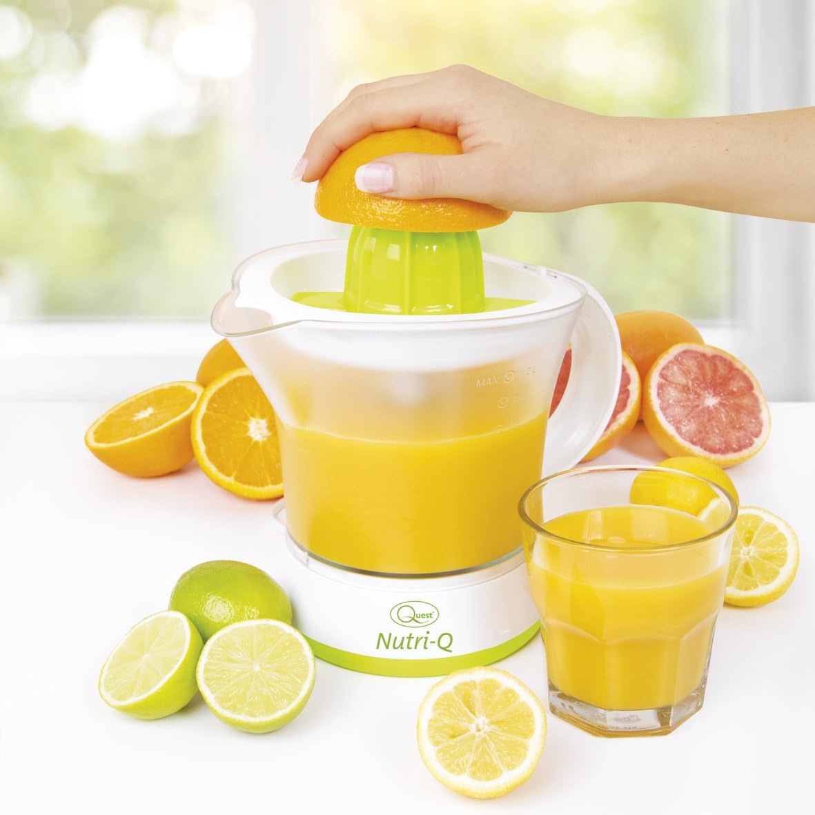 Nutri-Q 34210 Electric Quick Press Citrus Jug Juicer, Plastic, 40 W, 1.2 liters - Image 5