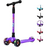 neon vybe kick scooter glider pink led for kids