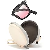 Cyxus Folding Sunglasse for Women Men UV400 Protection Easy Carry Foldable Sunglasses For Driving Golf Campping Pink.