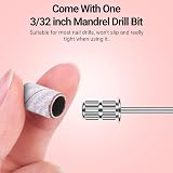 MelodySusie Nail Drill Sanding Bands 100Pcs 240 Grit Zebra Mandrel Bits view 5