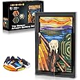 HOGOKIDS The Scream Artwork Building Set - 3D Wall Art Building Kit for Home Office Décor Display Framed DIY Painting Building Blocks Creative Activity for Teens Adults Ideas Birthday Gift - 1800 PCS