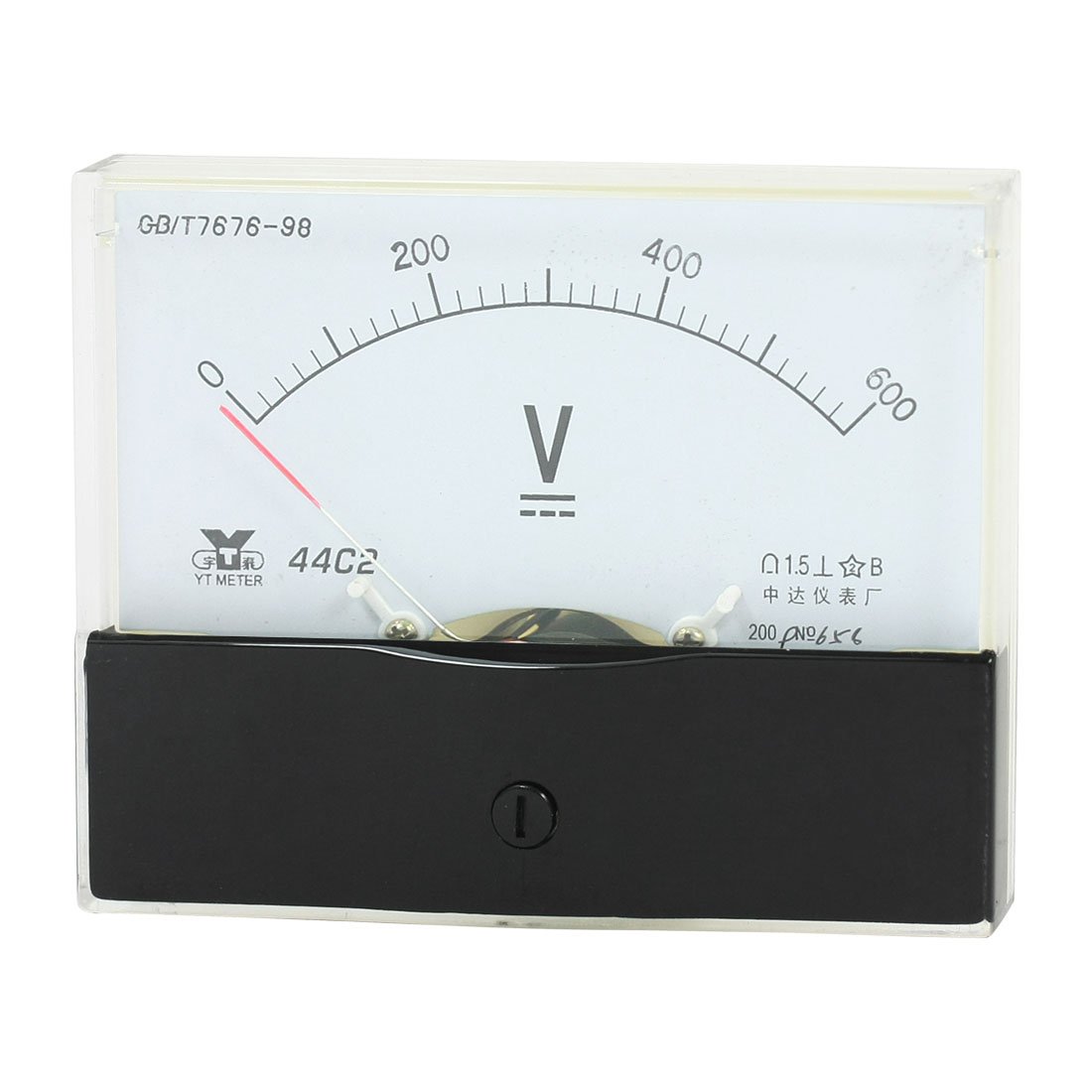 Sourcingmap Measurement Tool Analog Voltmeter DC 0-600V Measuring Range 44C2