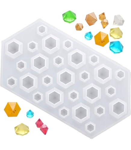 Funshowcase Grande Facettes Gem Pierre Résine époxy Moule