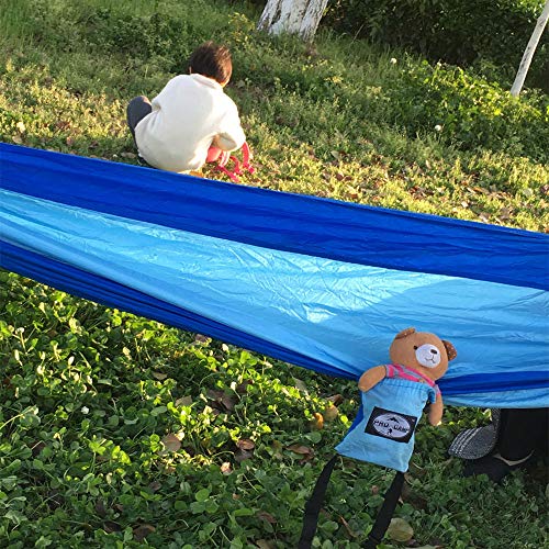 Infant Size Parachute Hammock Come with Loops Length Adjustable 2pcs Hammock Tree Straps 2 Solid Steel Carabiners- Soft Breathable Ultralight Kids Fun Play Parachute Hammock - Thumbnail 7