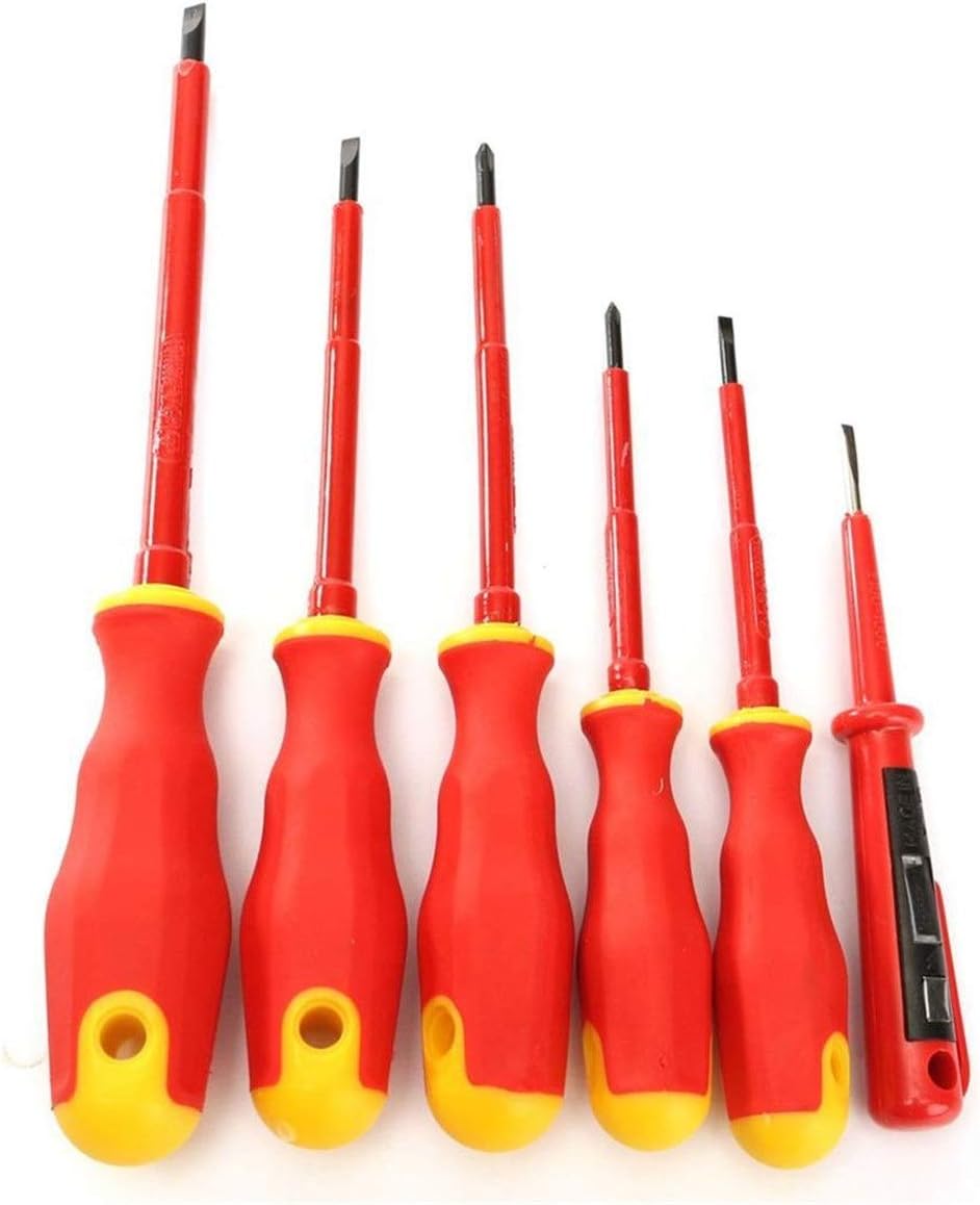 YuLinStyle 6pcs/set Ergonomic Handle Screwdriver Electricians Insulated Screwdriver Tool power tools ryobi