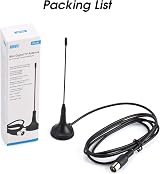 August DTA180 Portable TV Aerial – DVB-T2 Indoor Freeview Antenna view 8