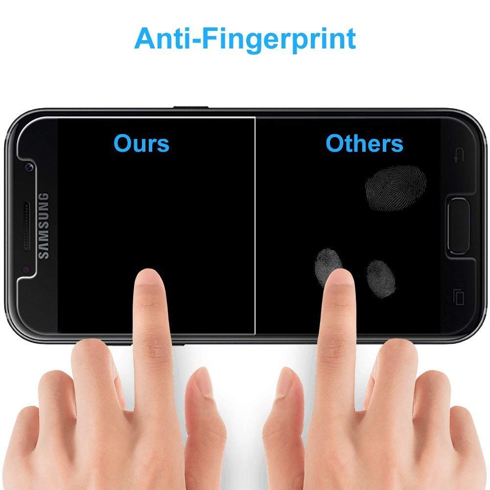 POOPHUNS [2 Stück] Samsung Galaxy A5 2017 Schutzfolie Panzerglas, 9H Härte Displayschutzfolie für Samsung A5 2017, HD Ultra Klar, Anti-Kratzen, Anti-Öl