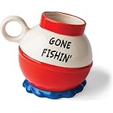 Gone Fishing Mug - Coffee Mugs for Men - Funny Fishing Gifts - Novelty Gift for Fisherman, Dad, Husband - 20 Oz