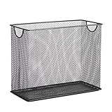 Honey-Can-Do OFC-06209 Mesh Tabletop File Holder, 5.5 x 12.5 x 9.88, Black
