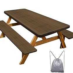 Picnic Table Cover with Bench Covers Camping