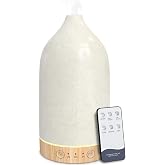 SPLITSKY 150ml Essential Oil Diffuser with Remote, Timers, 7-Color LED | Quiet ultrasonic diffuser with 2 mist modes, waterless auto shut-off and easy-clean tank for bedrooms, desks and offices.