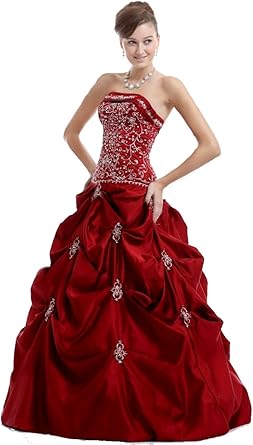 womens burgundy formal dress