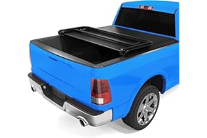 Lilvduybz Soft Tri-Fold Tonneau Cover Compatible with 2009-2025 Dodge Ram 1500 (Incl. Classic & New), 5.7 FT Soft Flip Cover,