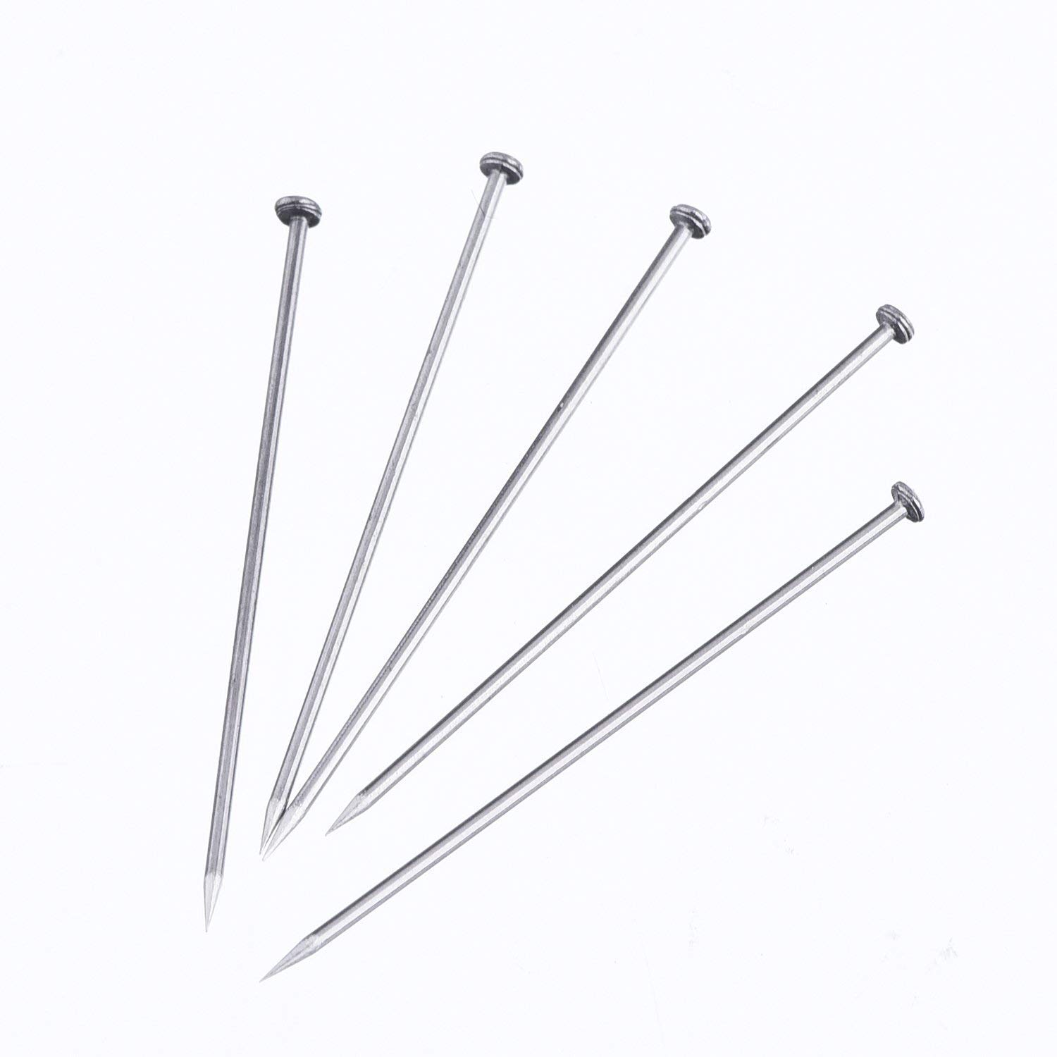 Shappy 3200 Pieces 1 1/16 Inch Head Pins Bouquet Pins Diamond Head Pins for Craft 1 1/16 Inch Fine Satin Pin Dressmaker Pins for Jewelry Making, Sewing and Craft, Stainless Steel