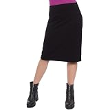 Jupe-short (Skort) Sport Kosher Casual Femme - Longueur Genoux, Taille S, Noir, Stretch Et Protection UV