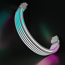 Sirlyr 8 Pin RGB GPU Cable,RGB PSU Cables Extension