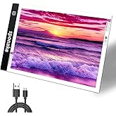 A4 Light Pad for Diamond Painting - Sponake Light Board Tracing with 3 Level Brightness Apply to Full Drill & Partial Drill 5