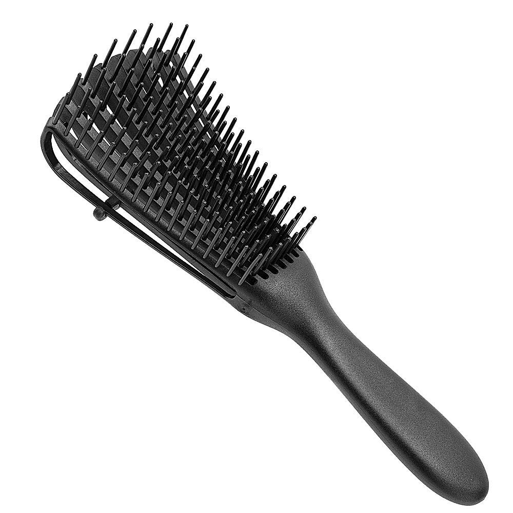 Detangling Brush for Natural Hair - Detangler for Afro Hair 3a to 4c Kinky Wavy Curly Coily - Easily with Wet Dry Conditioner Improve Hair Texture - Easy Clean Curls for afro children and adults