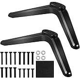 TV Stand Legs for Roku Tvs, Tabletop Television Base for 32/40/49/50/55 TV, Plastic TV Leg Replacement with Installation Acce