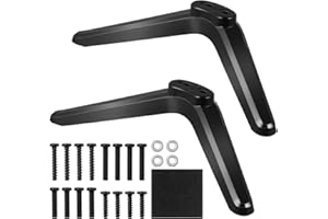 PRETYZOOM TV Stand Legs for Roku Tvs, Tabletop Television Base for 32/40/49/50/55 TV, Plastic TV Leg Replacement with Installation Accessory