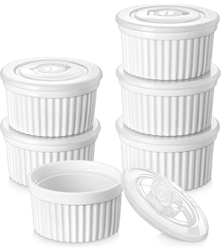 Silicone Air Fryer Baking Ramekins - 4-Pack Nonstick Mold Cups For Eggs & Desserts