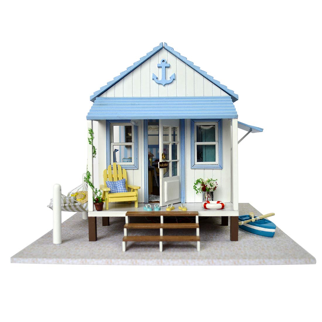WonDerfulC Miniatur-Puppenhaus Holz DIY - Japanisches Design, 3D-Modell Zum Selberbauen