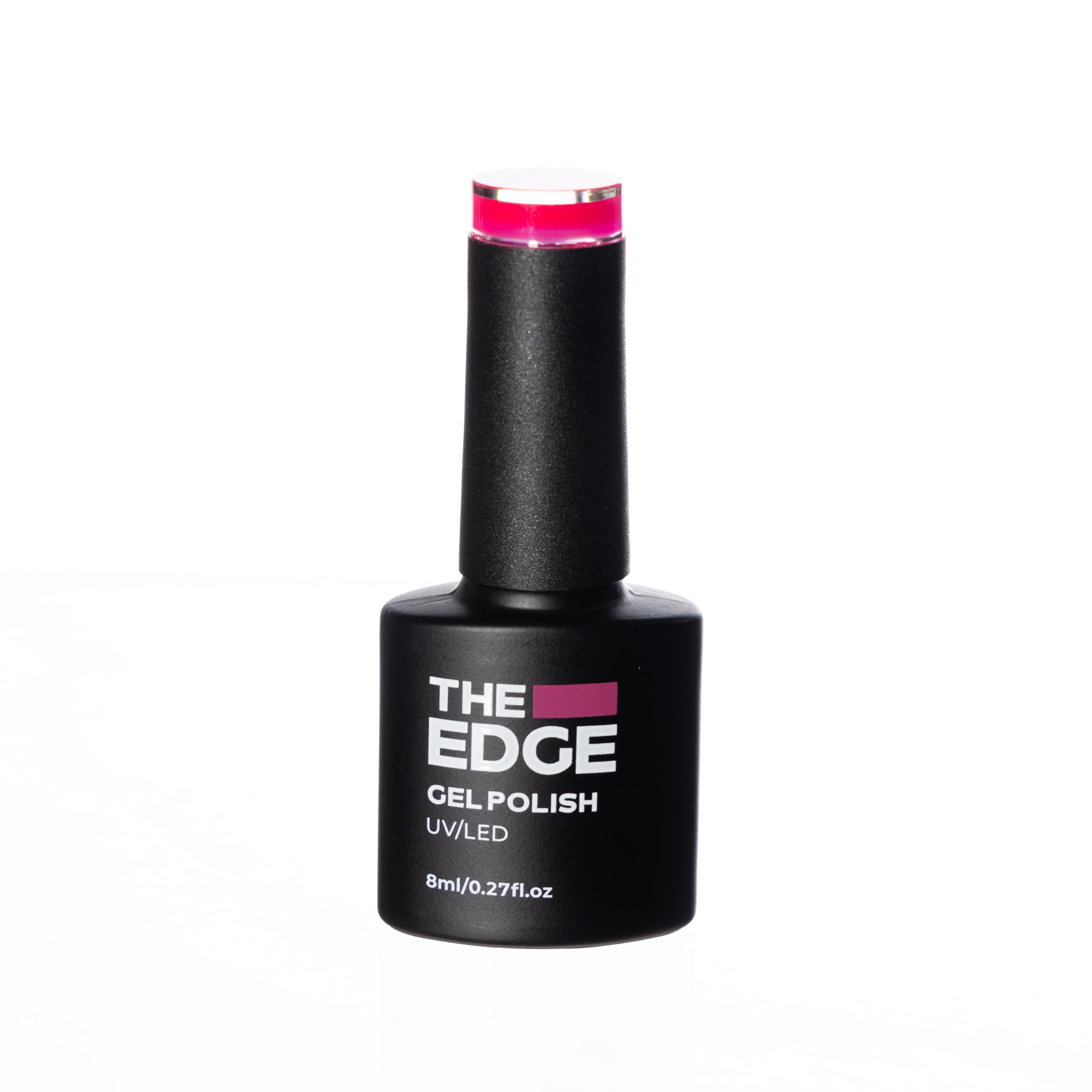 THE EDGE Gel Nail Polish 8ml - The Bright Pink - UV/LED Manicure/Pedicure for Salon & Home Use, Highly Pigmented/Long Lasting/2-Coat Coverage