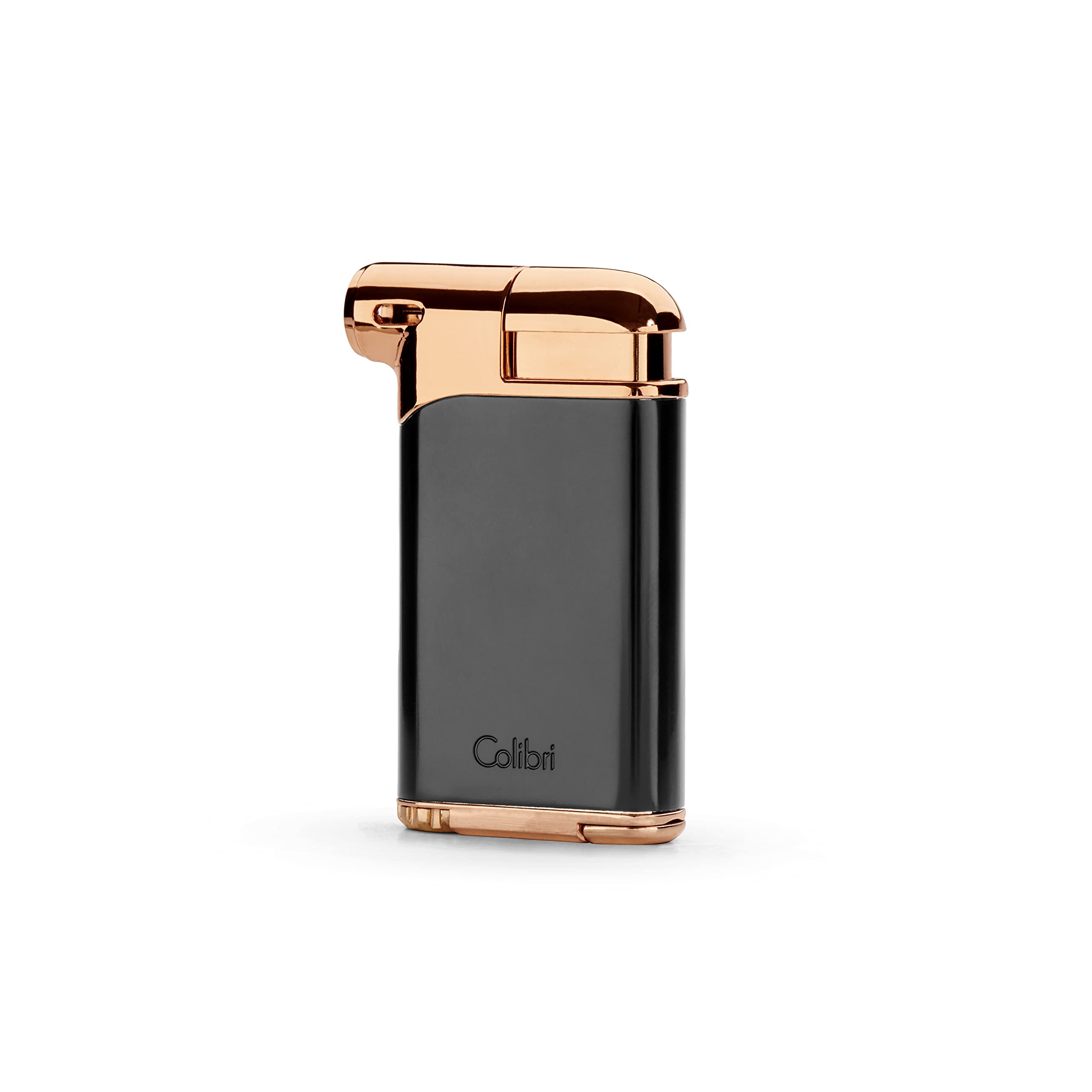 Colibri Pacific Soft Flame Lighter | Pipe Lighter | Premium metal construction | Works With Butane (Is Not Included) | Nice Elegant Gift Box | Two Year Warranty Rose Gold