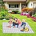 51”Splat Mat for Under High Chair, Waterproof Anti-Slip Floor Mat Washable Baby Food Splash Spill Mess Feeding Mat, Portable Picnic Play Mat and Leak Proof Table Cloth