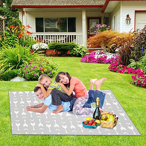 51"Splat Mat for Under High Chair, Waterproof Anti-Slip Floor Mat Washable Baby Food Splash Spill Mess Feeding Mat, Portable Picnic Play Mat and Leak Proof Table Cloth - Thumbnail 5
