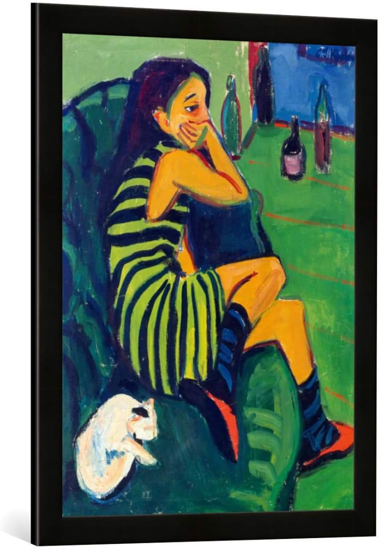 Amazon.de Gerahmtes Bild von Ernst Ludwig Kirchner Die