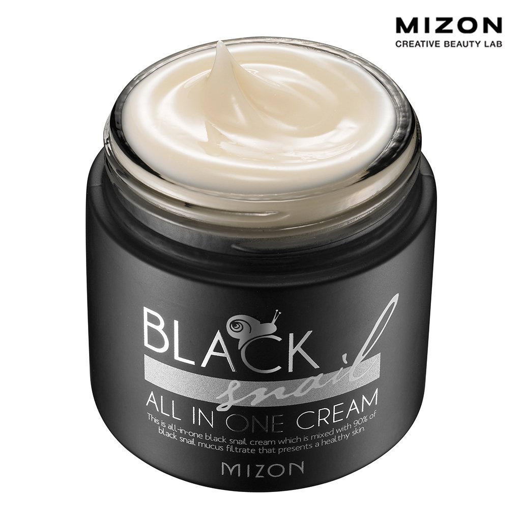 MIZON Black Snail All In One Cream, 2.40 Ounce