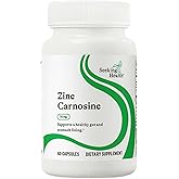 Seeking Health Zinc Carnosine - Digestive Health & Immune System Support Supplement - Zinc L-Carnosine Capsules for Antioxidant Support - 60 Capsules