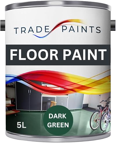 Trade Paints Heavy Duty Quick Dry Floor Paint 5 L Green BS14C39