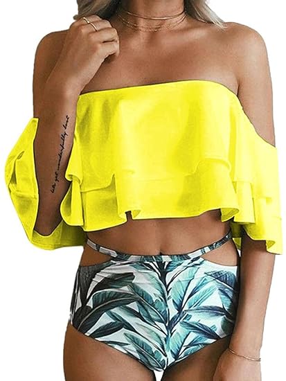 off shoulder swimsuit with shorts