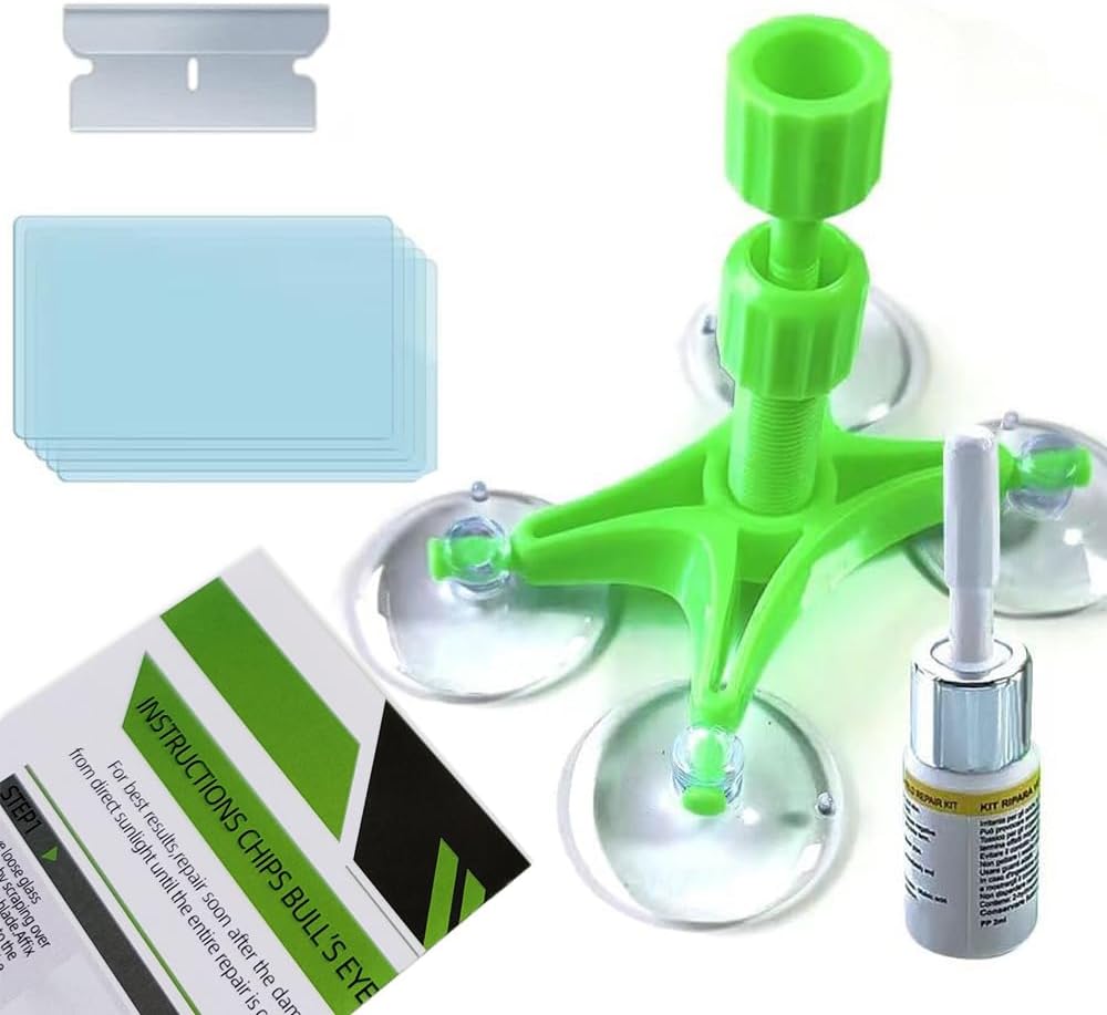 Windshield Repair Kit, Windshield Chip Repair Kit with Windshield Repair Resin for Fix Auto Glass Windshield Crack Chip Scratch