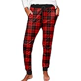 Deerose Women Thanksgiving Day Pajama Pants Elastic Waist Christmas PJ Pants with Pockets