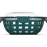 Ello Duraglass Meal Prep Lunch Bowl Container, 5 cup- Glass Food Storage Container with Silicone Sleeve and Airtight BPA-Free