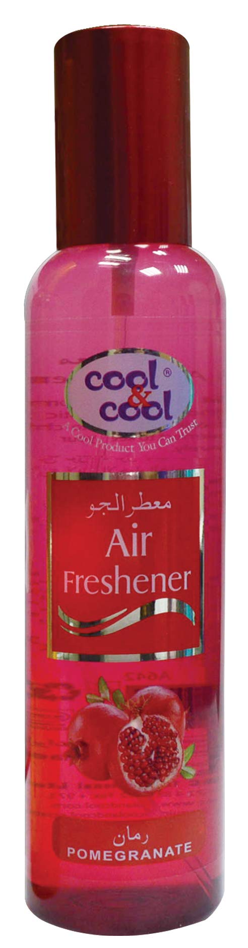 Cool & Cool Air Freshener Pomegranate 250 ML - Long-Lasting, Safe, Non-Toxic, Refreshing & Soothing Scent, Mood-Enhancing, Odor Eliminator