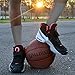 Athletic Half Cushioned Crew Socks | Basketball Player Design | Gray/Orange