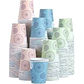 [300 Pack] 5 oz Mini Paper Cups, Small Mouthwash Disposable Bathroom Cups, Paper Coffee Cups 5 Ounce for Bathroom, Supermarket, Birthday Party, Travel, Events, Picnic, BBQ