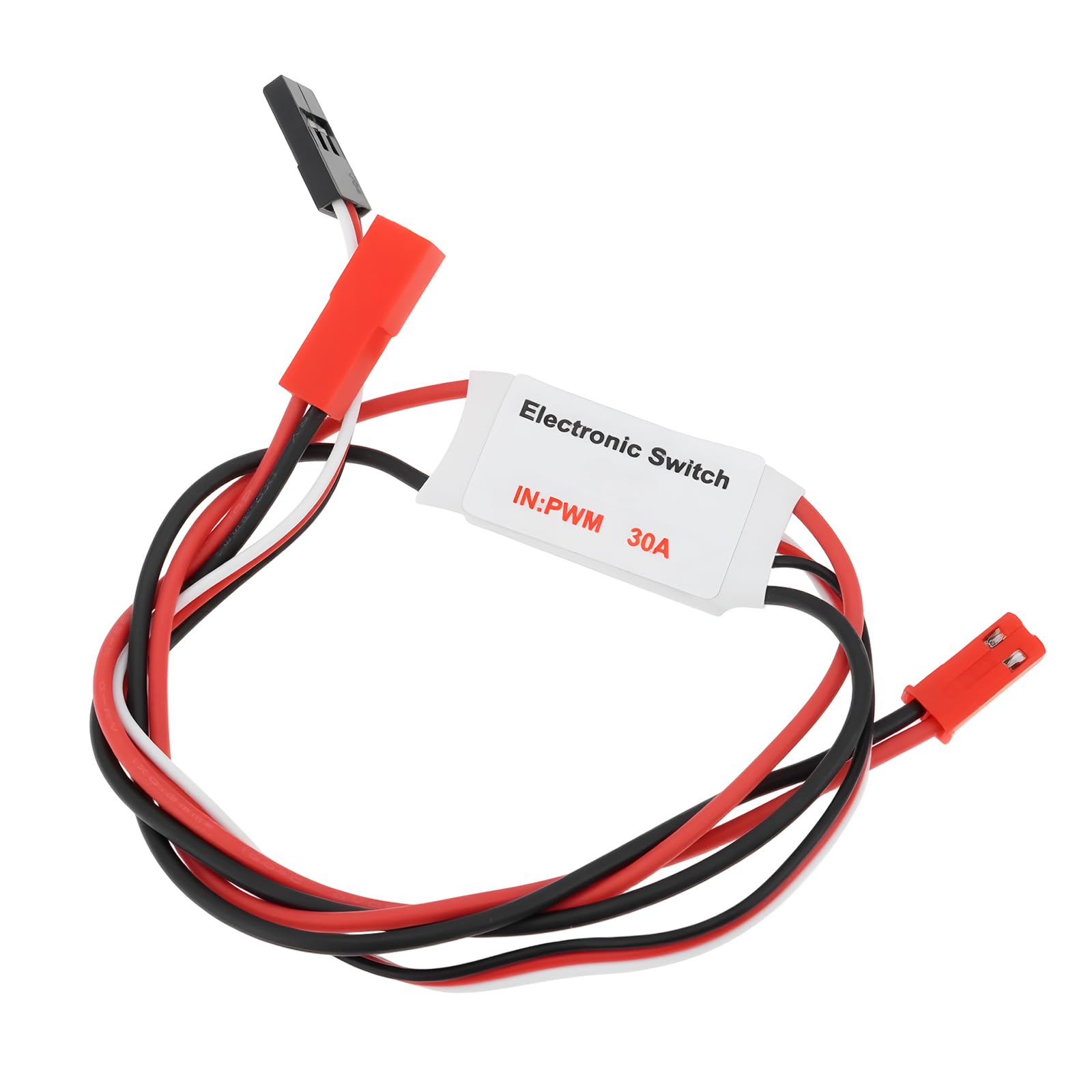 YINETTECH Electronic RC Switch with LED Status Display 3.7-27 Volt for 1-6S Lipo Supports High-Current Receivers