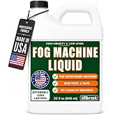 Fog Machine Liquid, 32 oz, High-Density, Long-Lasting, Water-Based Formula | Universal Ready-to-Use Fog Juice Solution for Spooky Halloween Parties, Haunted Houses, &amp; Concerts - Made in USA