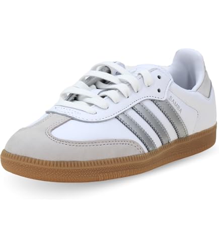 Amazon.com | adidas Originals Samba OG Cloud White/Silver/ Grey