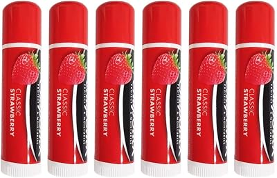 ChapStick Lip Balm Classic Strawberry Flavour 6 Pack Lip Care