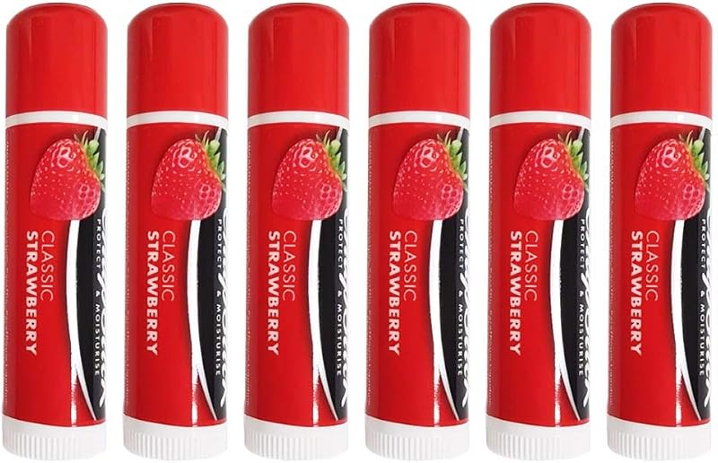 ChapStick Lip Balm Classic Strawberry Flavour 6 Pack Lip Care