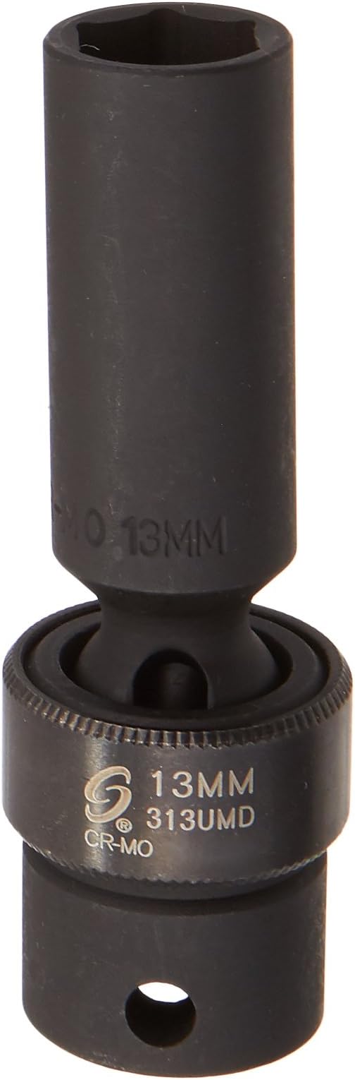 Sunex 313umd 3/8-Inch Drive 13-Mm Deep Universal Impact Socket