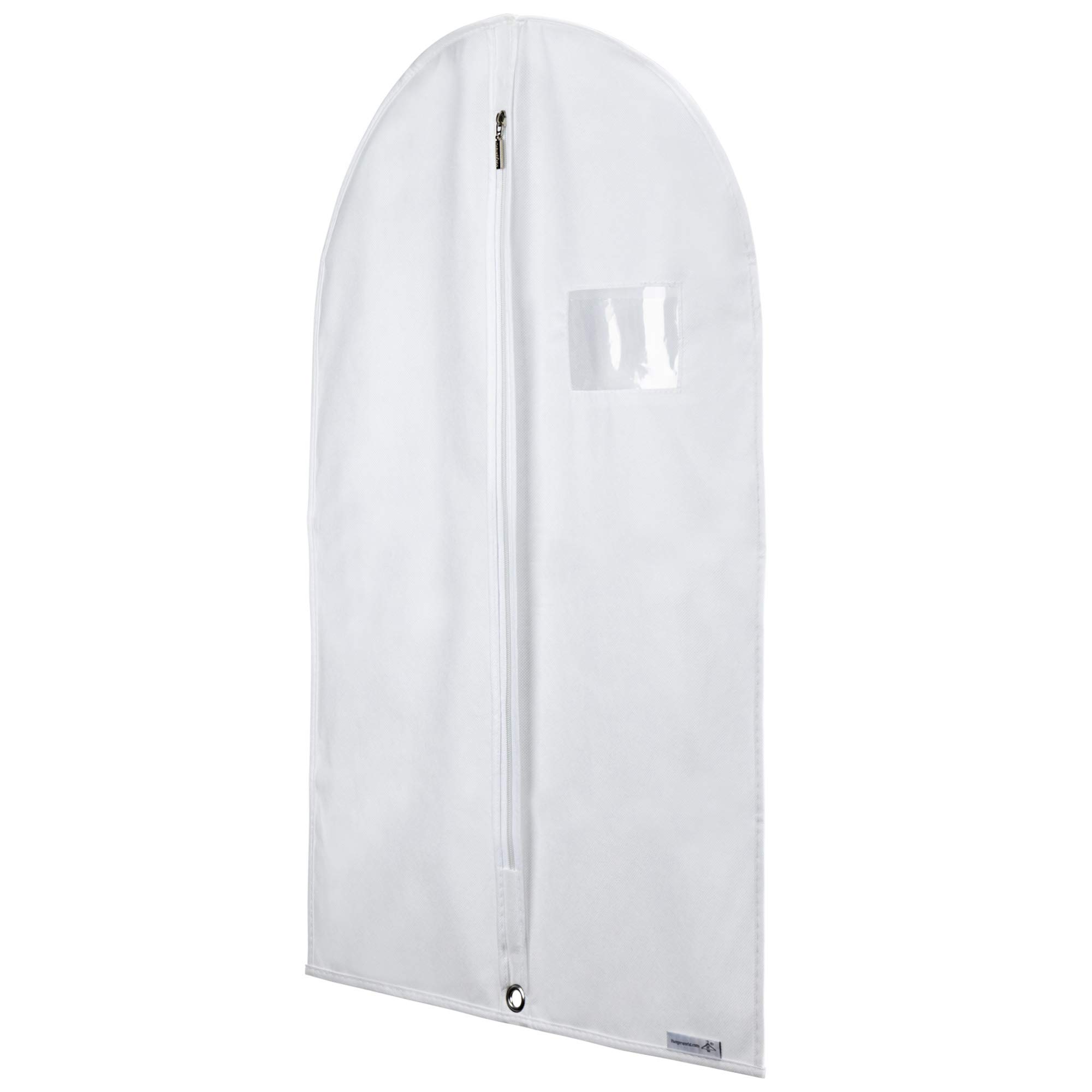 Hangerworld 1 x Breathable Garment Bag/Garment Cover Non-woven Fabric - Size 30" x 18" (76cm x 46cm) - White - Ideal for Baby and Toddler Clothing