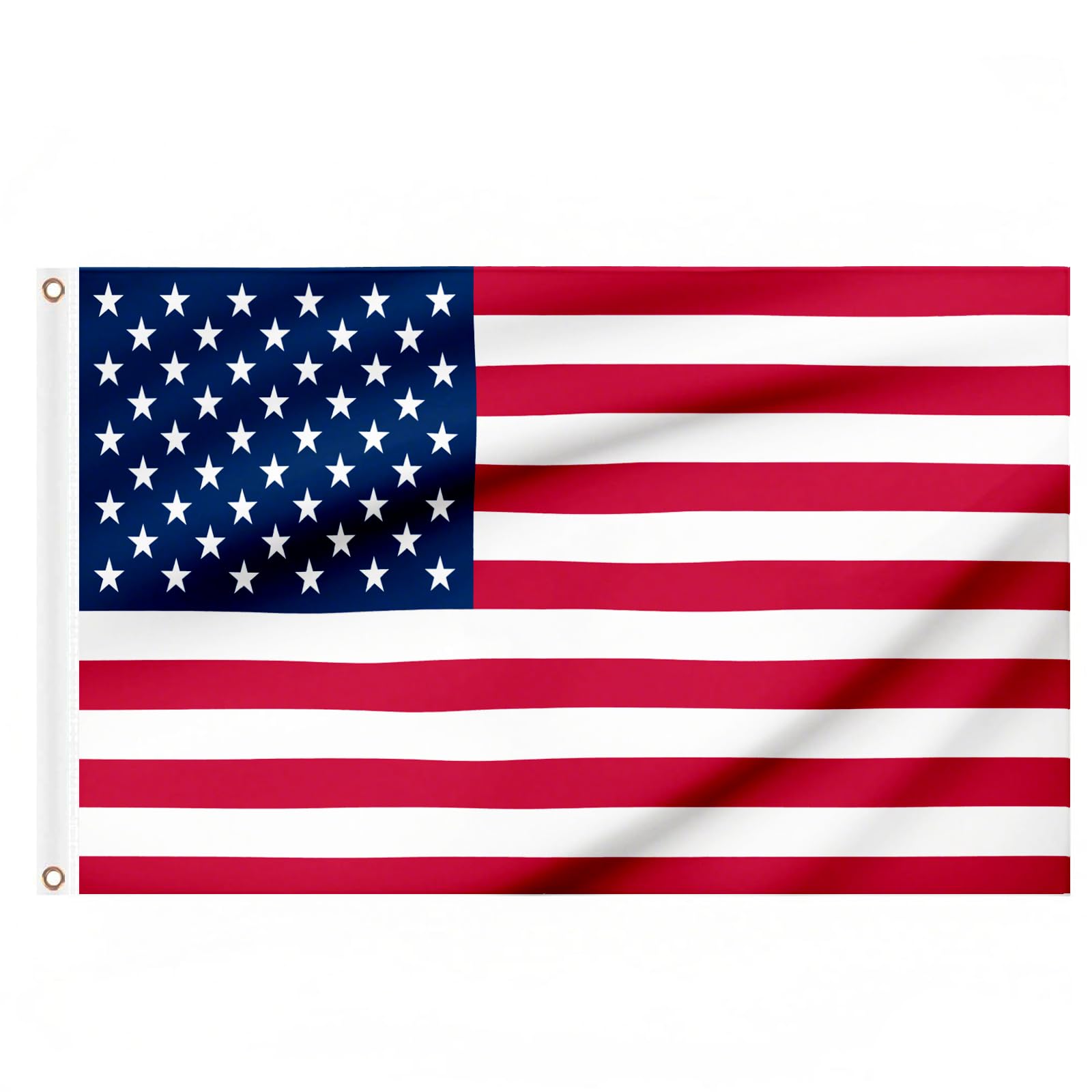 2PCS American Flag 5ft x 3ft, Large America USA Flags with Brass Eyelets for 4th July Party Veterans Day Memorial Day Decorations