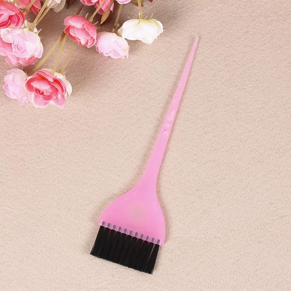 6Pcs 7.9" Professional Dye Brush Set Multicolor Plastic Hair Dye Coloring Brushes Hair Color Dyeing Applicator Hair Tint DIY Brush Accessories Tool for Salon (Color Random): Health & Personal Care